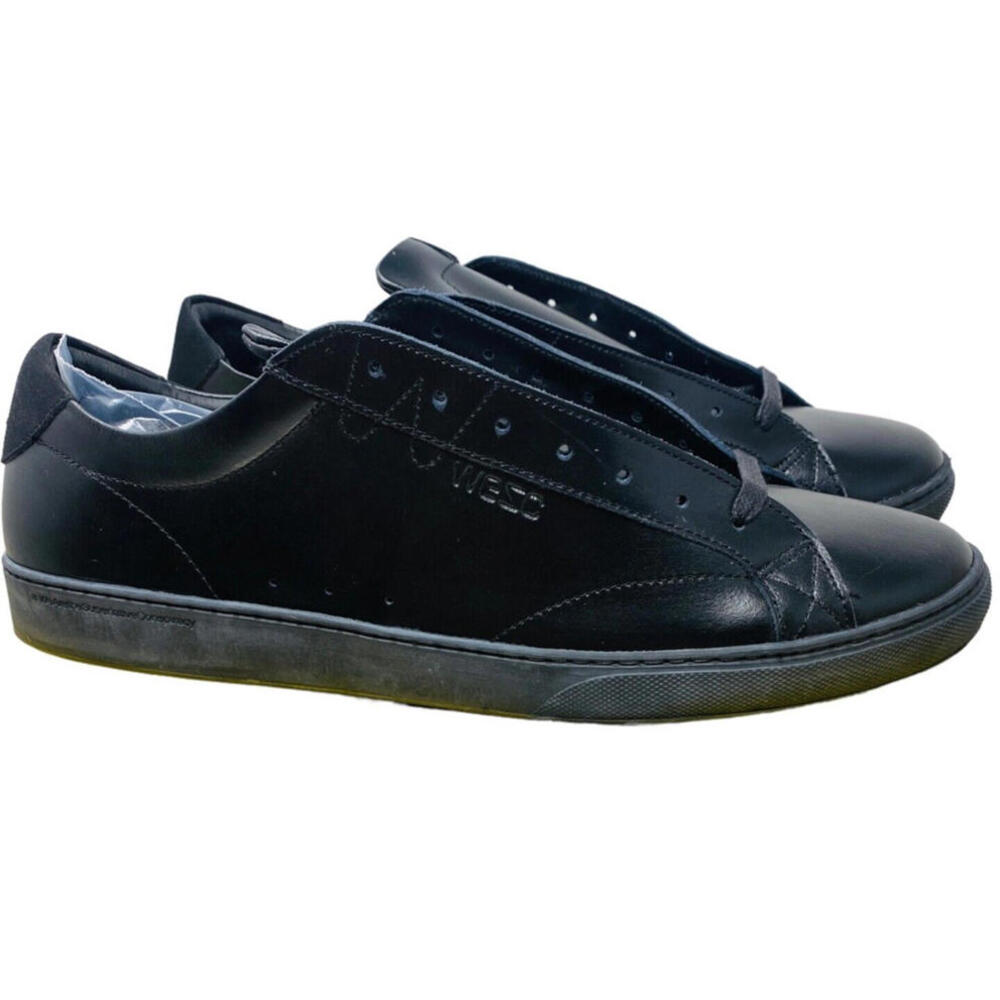 WeSC Solid Black Clopton Lowtop Men's Shoes Sneakers Size 13